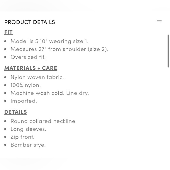 Black Oversized Bomber Jacket - Picture 5 of 5